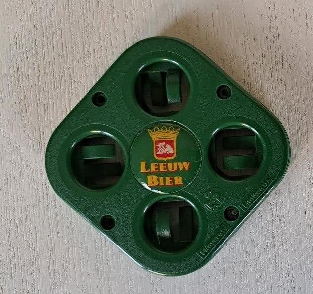 Leeuw Bier Muntjeshouder, Ophalen of Verzenden, Gebruikt, Reclamebord, Plaat of Schild, Leeuw