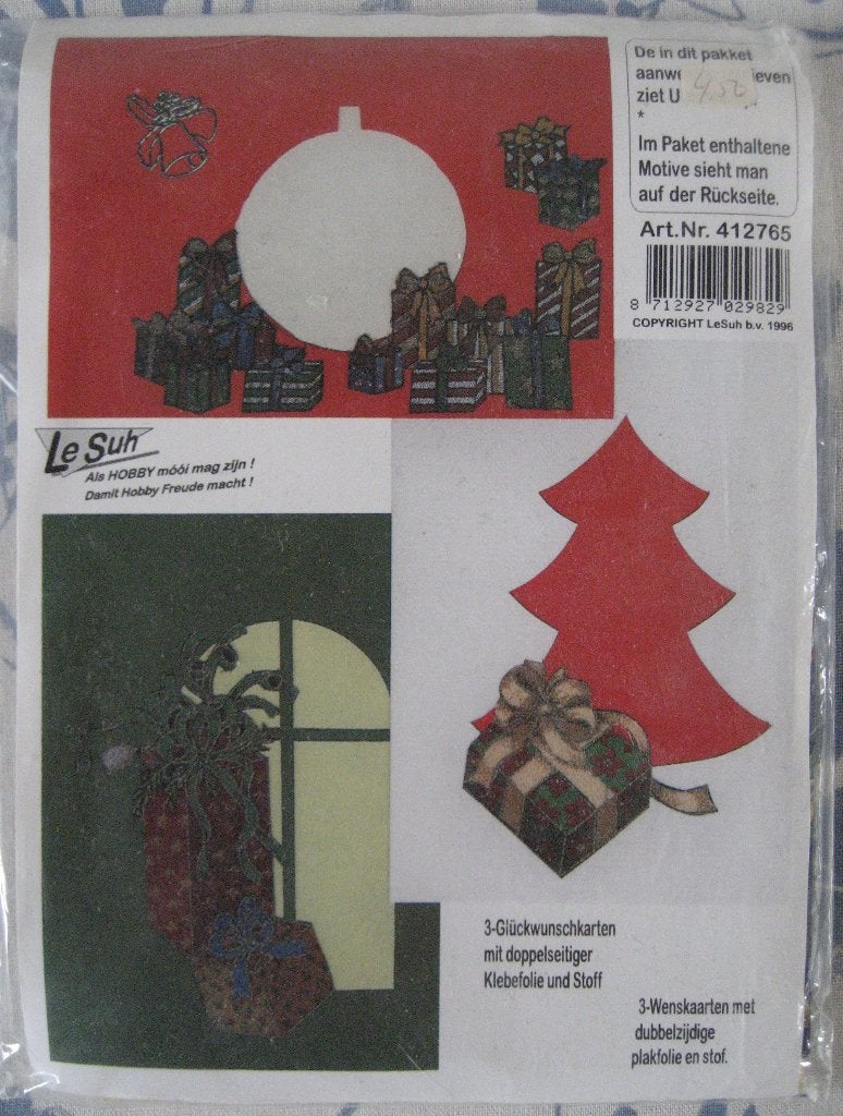 LeSuh Kerstkaarten maak set - Nieuw in Verpakking, Ophalen of Verzenden, Nieuw, Kerst, Blanco kaart of Basiskaart