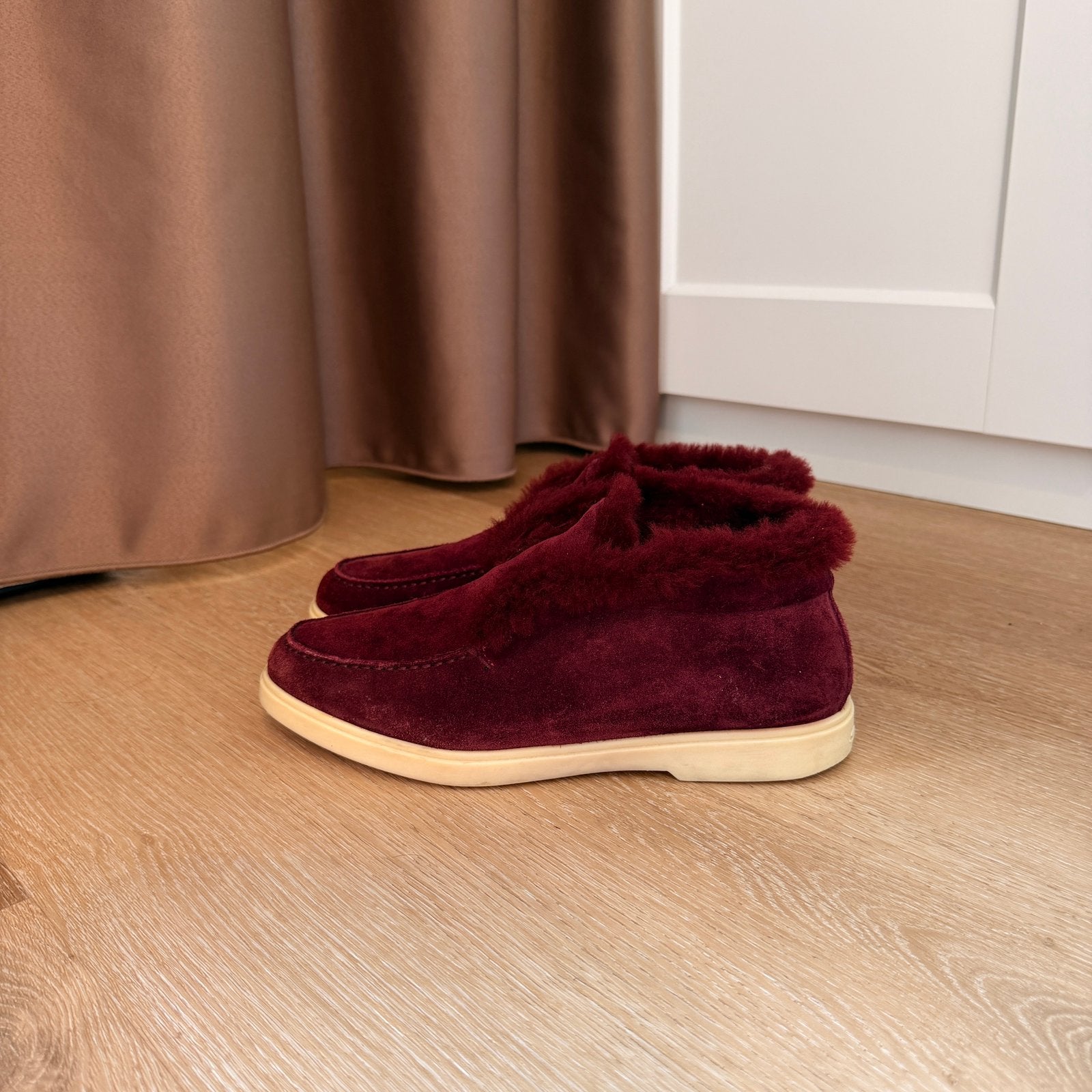 Santoni loafers Bordeaux rood/burgundy maat 38, Instappers, Ophalen of Verzenden, Zo goed als nieuw, Rood