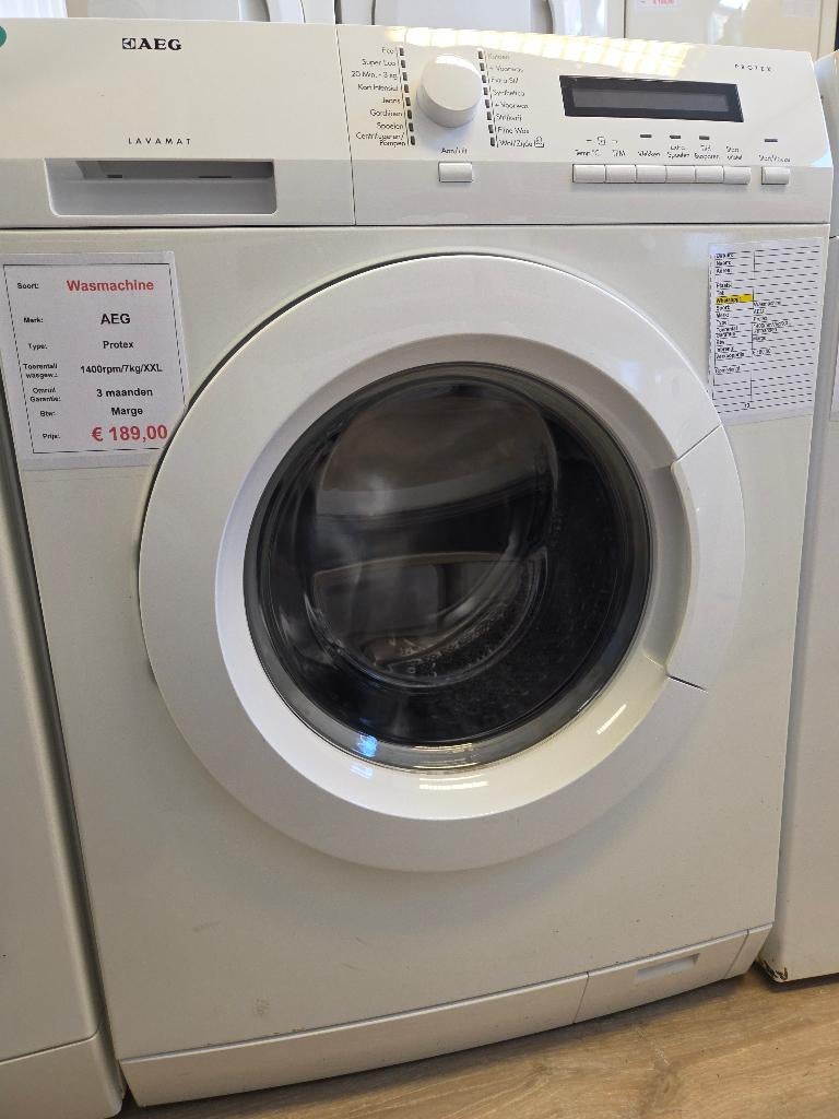 wasmachine - AEG - 7kg, Witgoed en Apparatuur, Wasmachines, Duitsland, Refurbished, 85 tot 90 cm, Energieklasse A of zuiniger