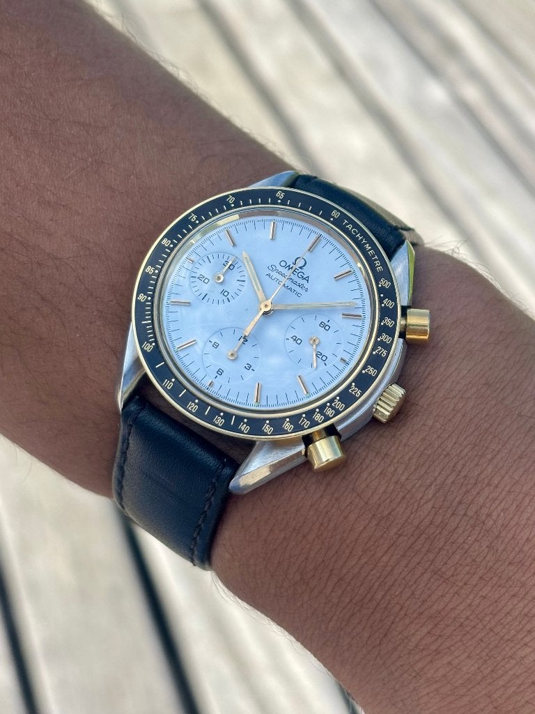 Omega Speedmaster 175.0032, Ophalen, Leer, Staal, Polshorloge