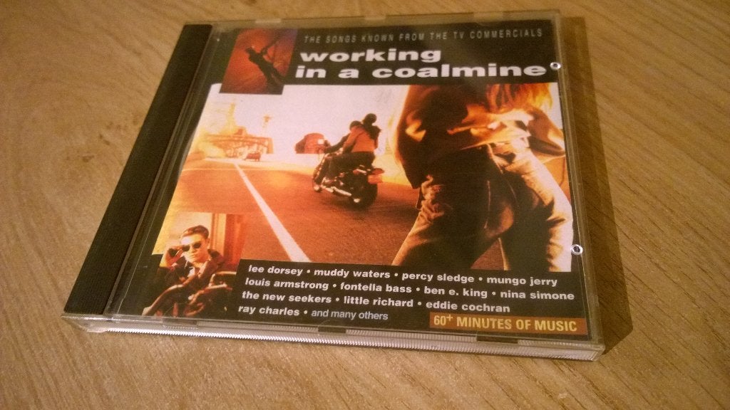 Working in a coalmine - the songs known from the tv commerci, Ophalen, Gebruikt, Tv-soundtrack, Album