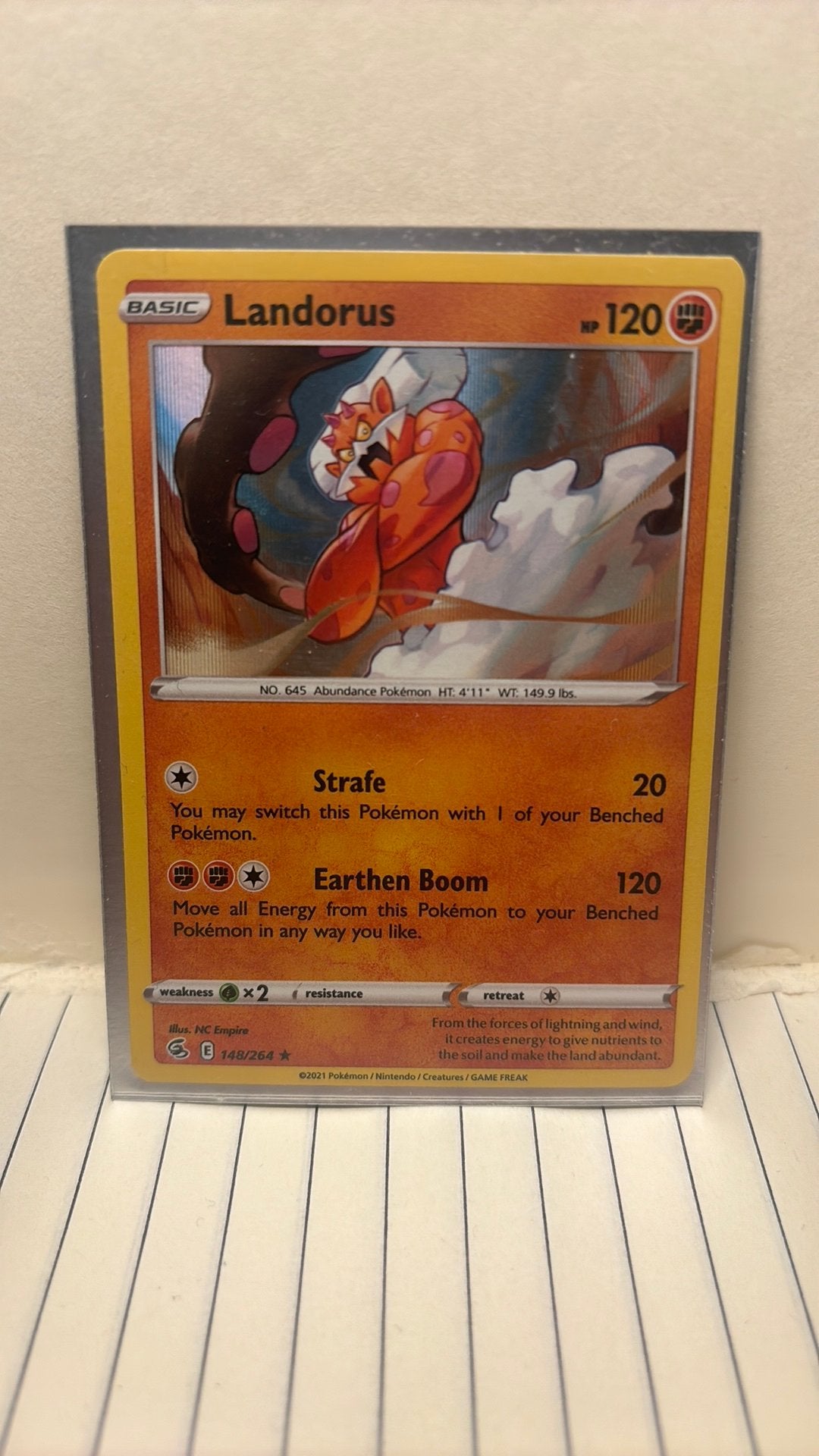 Landorus 148/264 fusion strike holo pokemon kaart, Hobby en Vrije tijd, Verzamelkaartspellen | Pokémon, Ophalen of Verzenden, Nieuw