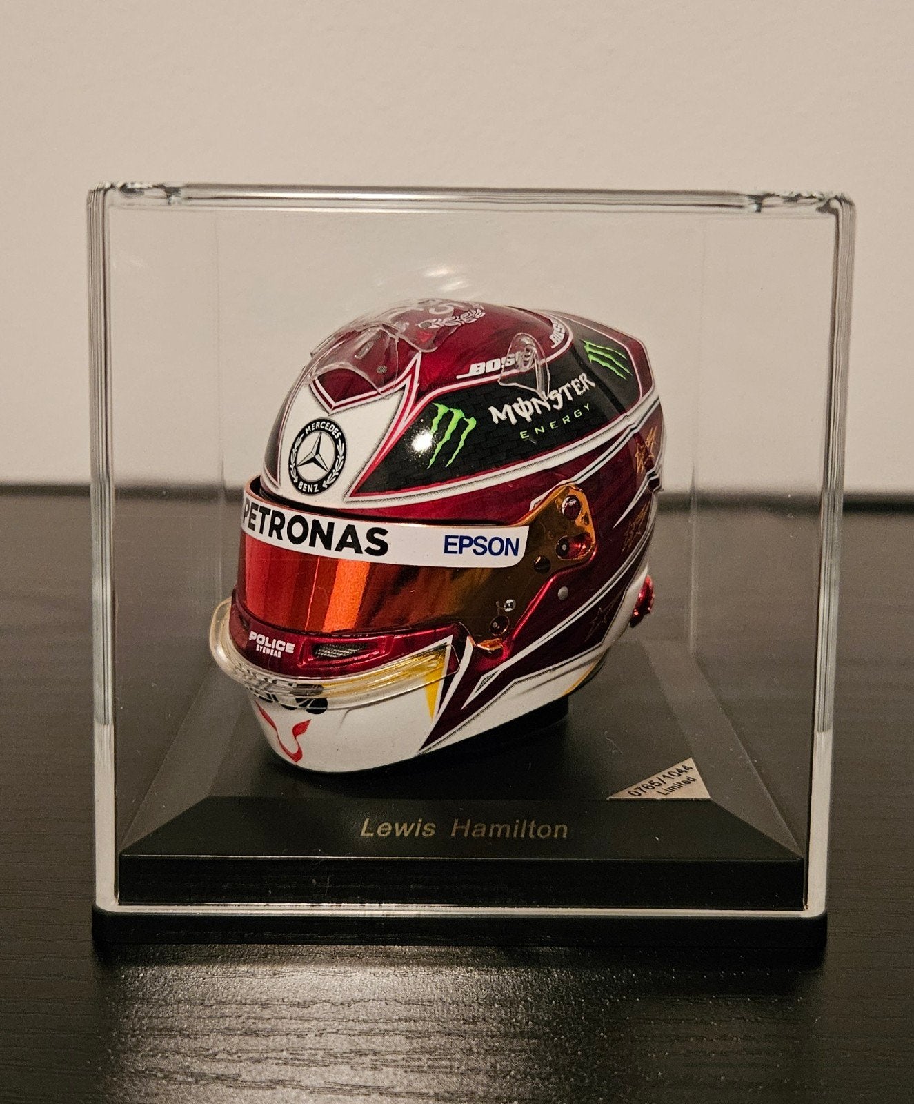 F1 Lewis Hamilton 2019 German GP helm schaal 1:5, Ophalen of Verzenden, Nieuw, Formule 1