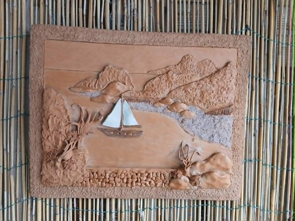 Wandrelëf keramiek, Ophalen