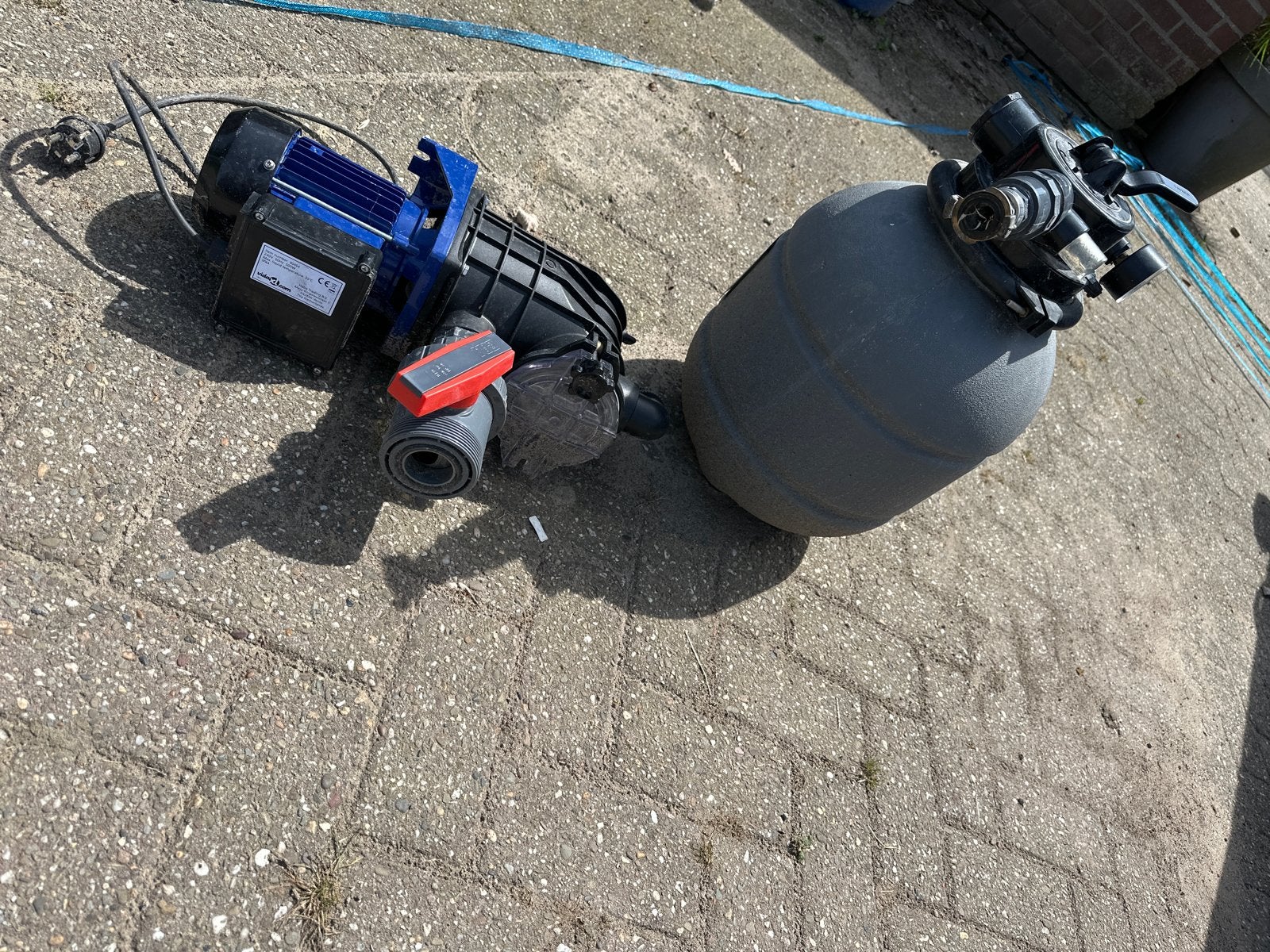 Zwembad zandfilterpomp met filter, Ophalen, Gebruikt, Zwembadpomp