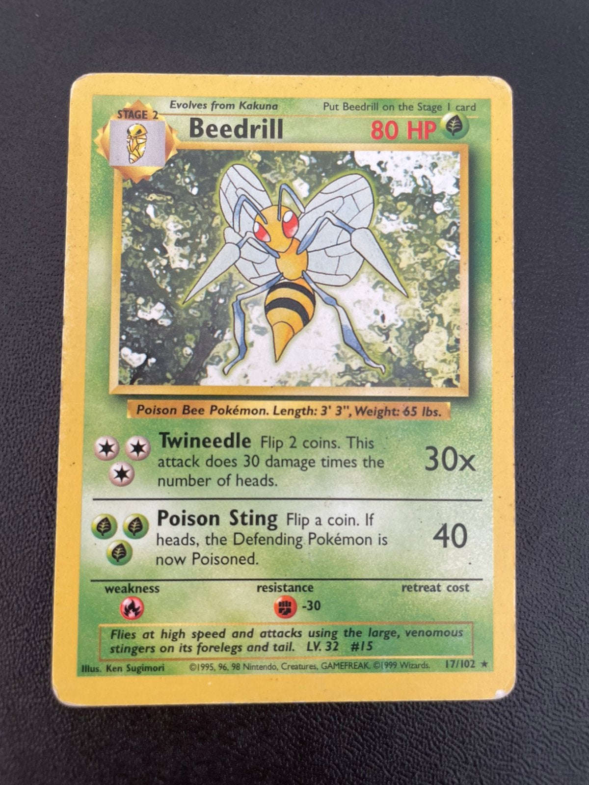 Beedrill Rare 17/102 Base Set, Verzenden, Zo goed als nieuw