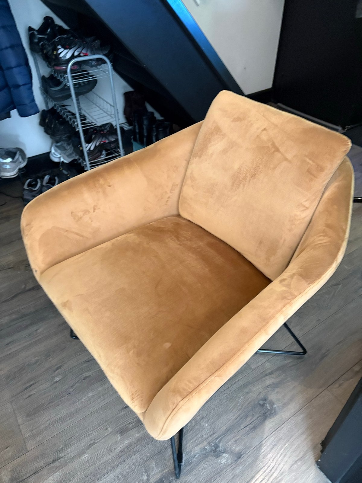 Riverdale Ridge Fauteuil - Fluweel - Zo goed als nieuw, Ophalen, Zo goed als nieuw, Stof, 75 tot 100 cm