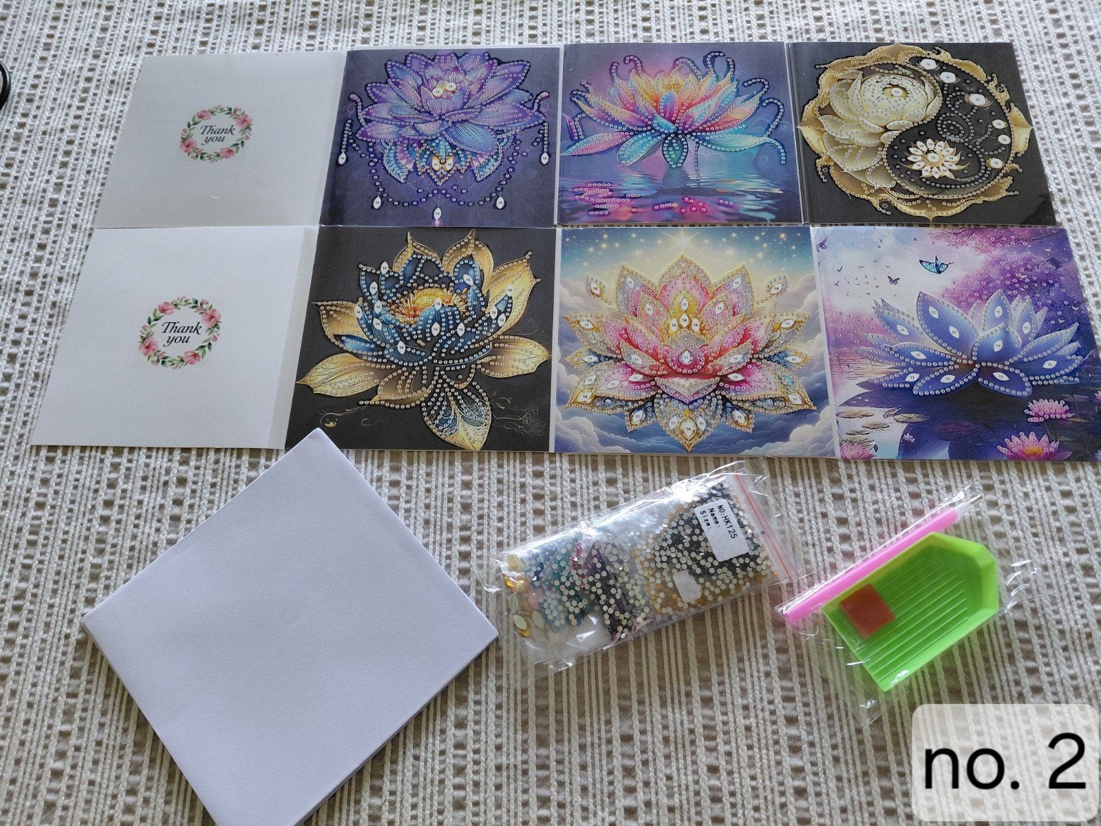 Diamond painting wenskaarten om zelf nog te maken, Hobby en Vrije tijd, Ophalen of Verzenden, Nieuw, Overige thema's, Overige typen