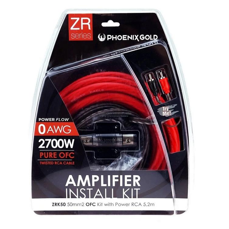 Phoenix Gold ZRK50 OFC kabelset 50mm2 HQ aansluit set, Auto diversen, Hifi-Focus, Aalsmeerderweg 173 1432 CL, Aalsmeer, Nieuw