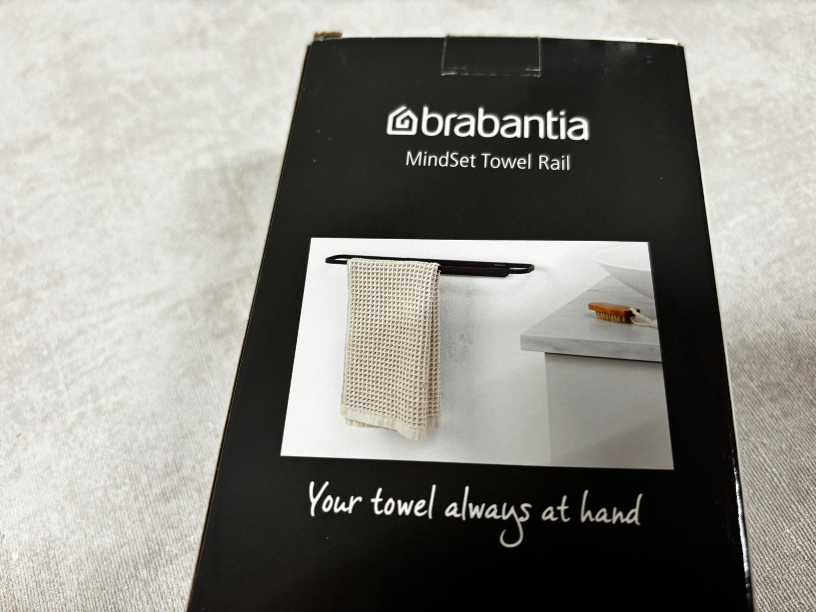 Brabantia MindSet Handdoekrek - Mat Zwart - Nieuw, Handdoekenrek, Zwart, Nieuw, Ophalen of Verzenden