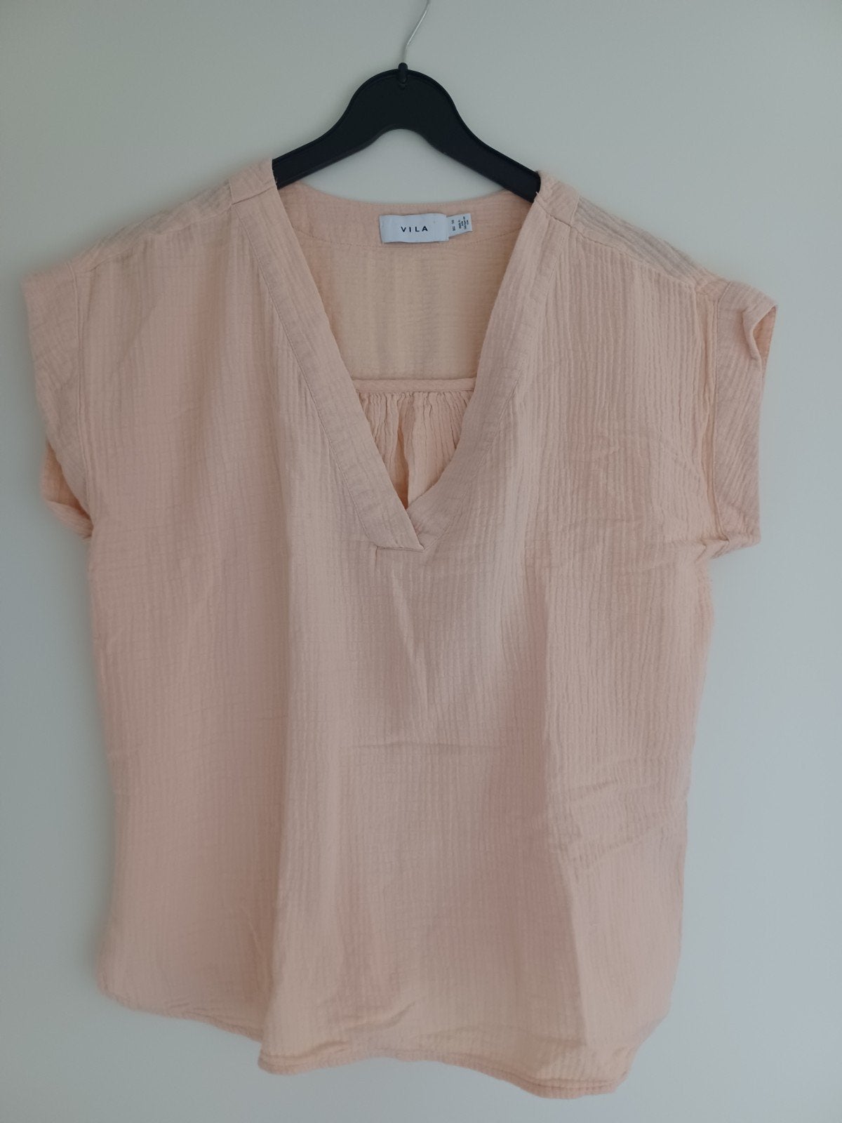 Zalm kleur blousje  mt 38, Kleding | Dames, Maat 38/40 (M), Vila, Ophalen of Verzenden, Zo goed als nieuw