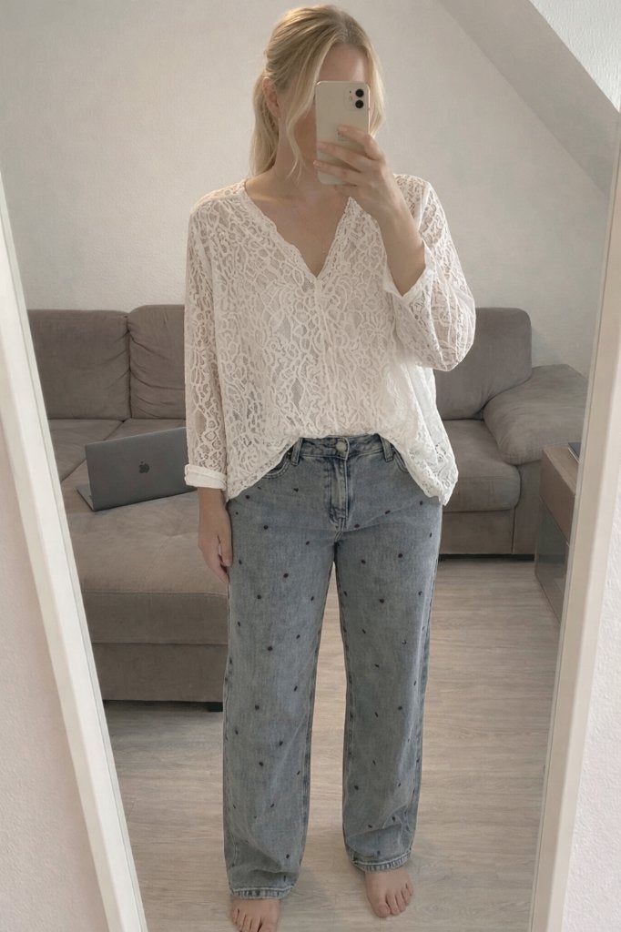 Jeans Most Wanted xxl 34 met hartjes, Kleding | Dames, Ophalen of Verzenden, Zo goed als nieuw, Most Wanted, W33 - W36 (confectie 42/44)