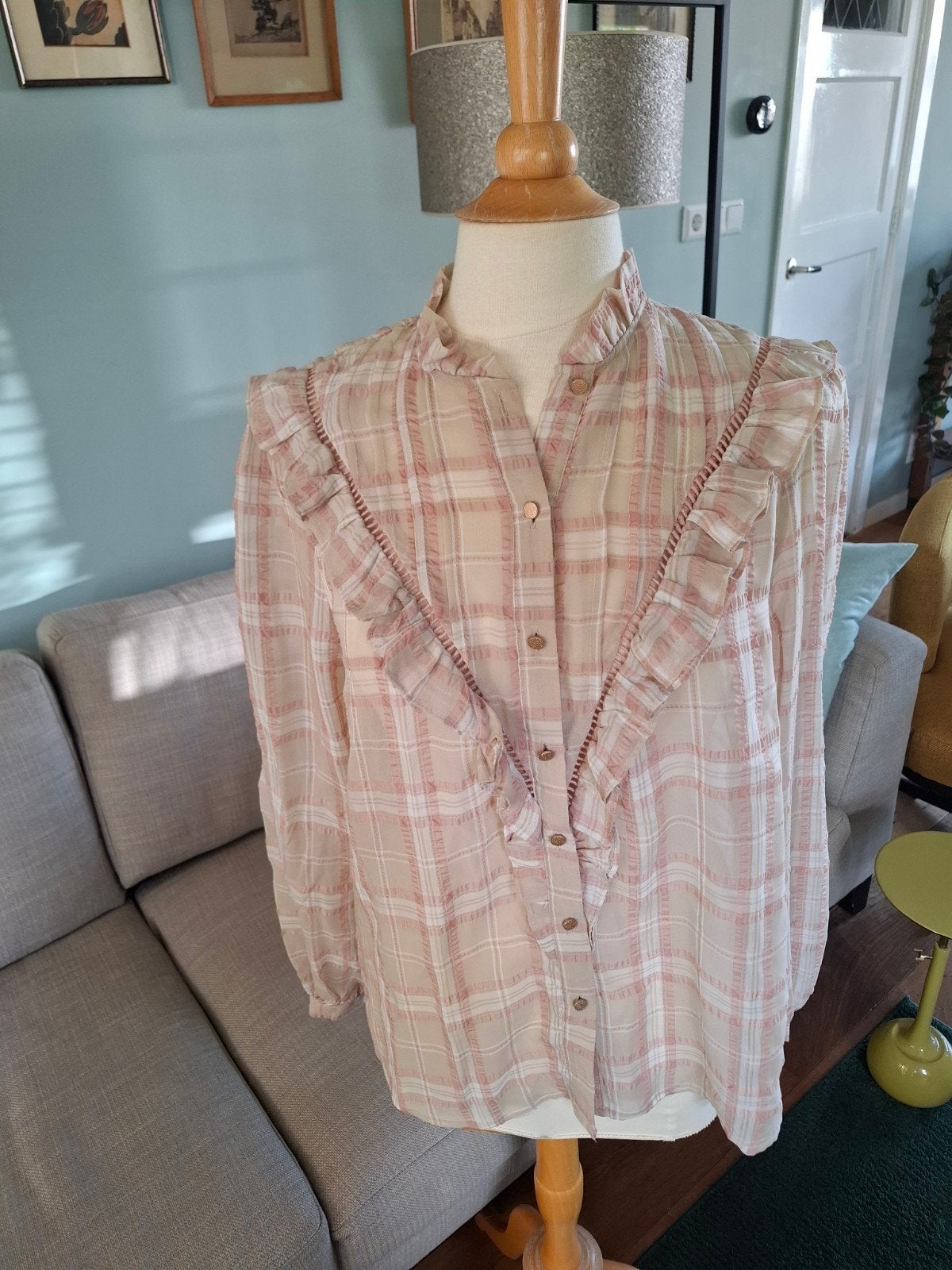 prachtige blouse van Nukus maat 42, Nukus, Ophalen of Verzenden, Zo goed als nieuw, Maat 42/44 (L)