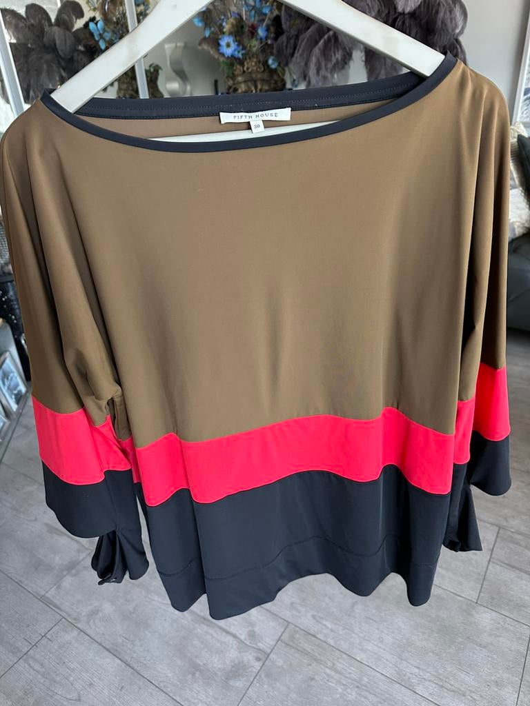 Fifth House , travelstof shirt , maat 38, zgan, Maat 38/40 (M), Overige kleuren, Ophalen of Verzenden, Zo goed als nieuw