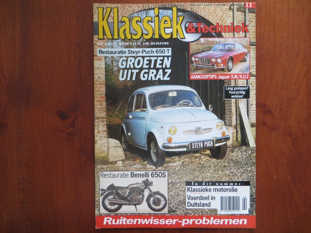 Klassiek & Techniek 11 Steyr-Puch 650T, Jaguar XJ6 / XJ12, Verzenden, Nieuw, Overige merken