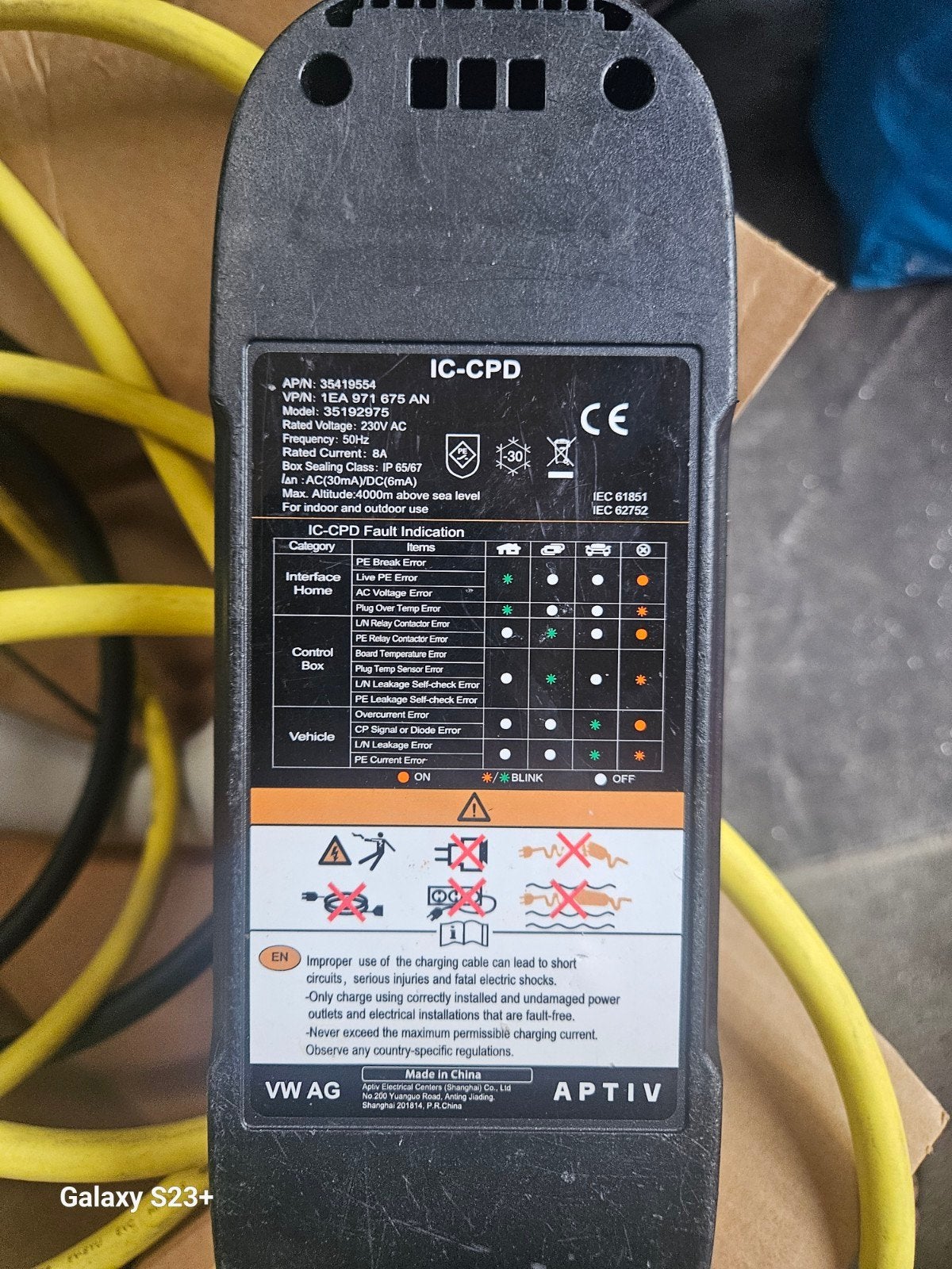 VW laadkabel elektrische auto, Ophalen of Verzenden, Laadkabel