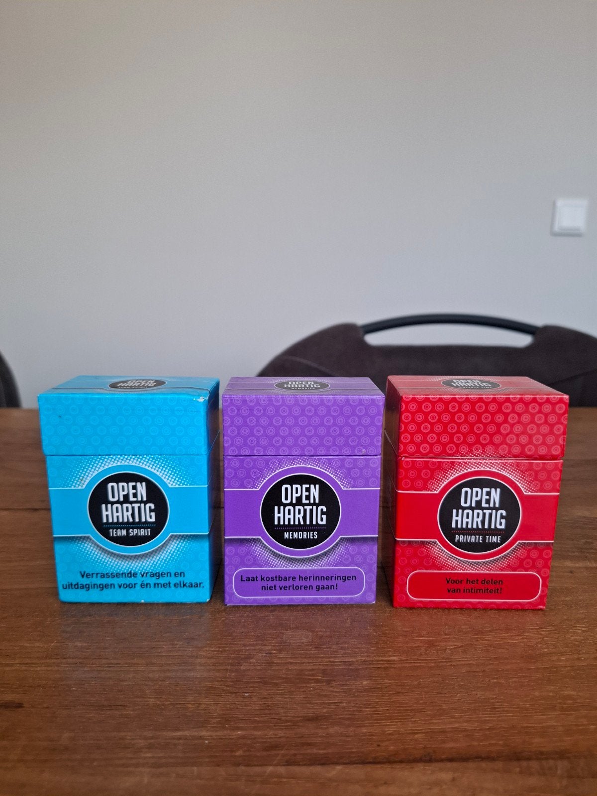 OpenHartig  3 stuks spellen, Hobby en Vrije tijd, Gezelschapsspellen | Kaartspellen, Vijf spelers of meer, Ophalen of Verzenden