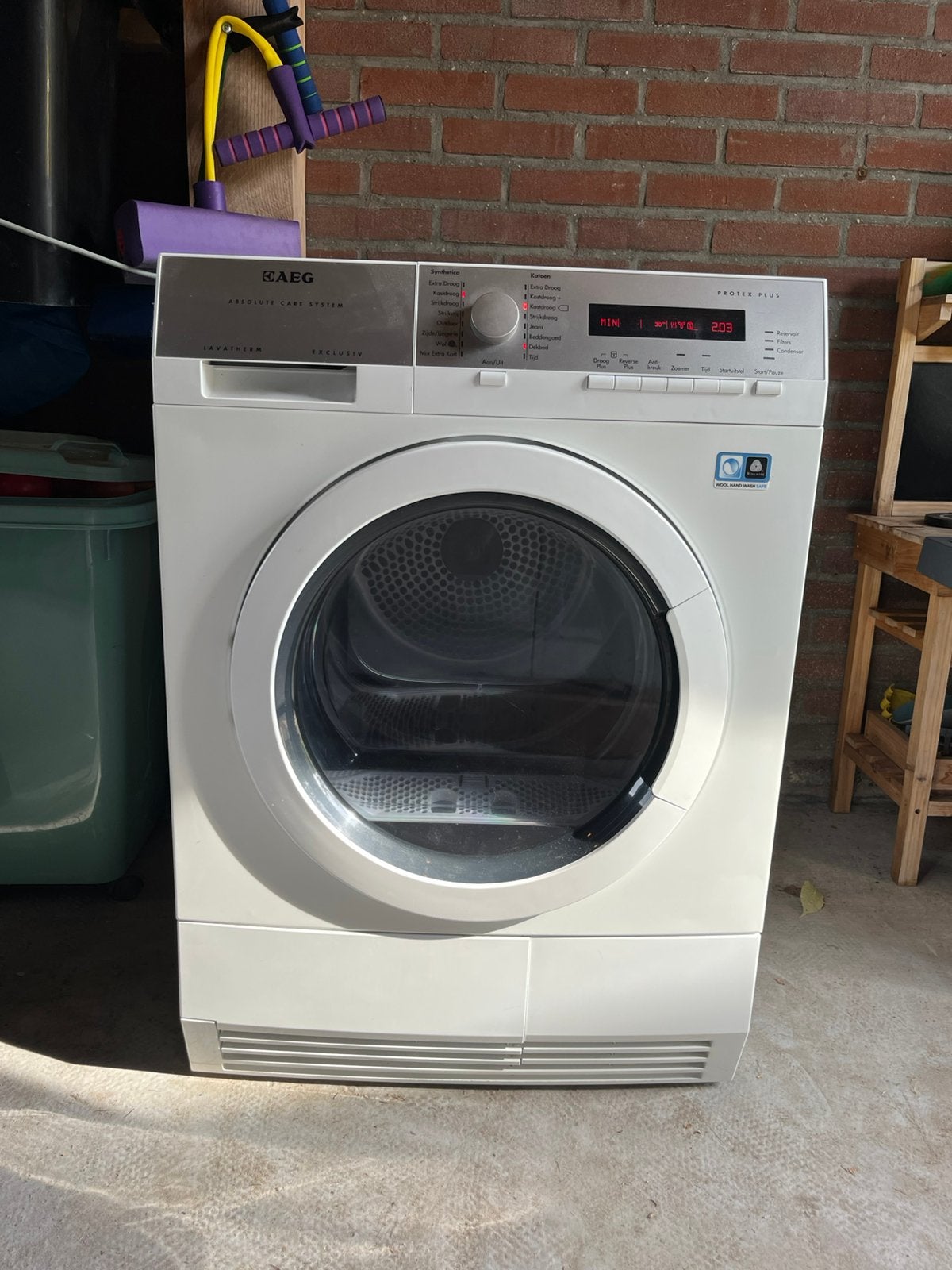 AEG Warmtepompdroger 8 kg, Ophalen, 6 tot 8 kg, Gebruikt, Voorlader