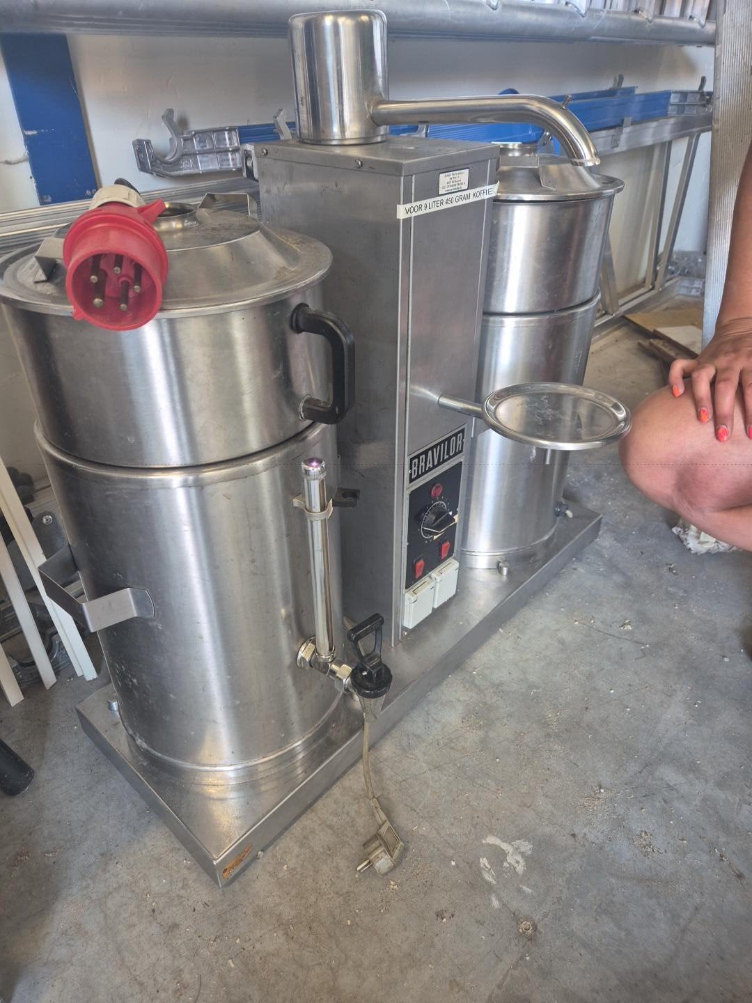Bravilor professionele koffiezetmachine 2x 9 liter – horeca, Ophalen, Rvs, 80 mm of meer, Overige typen