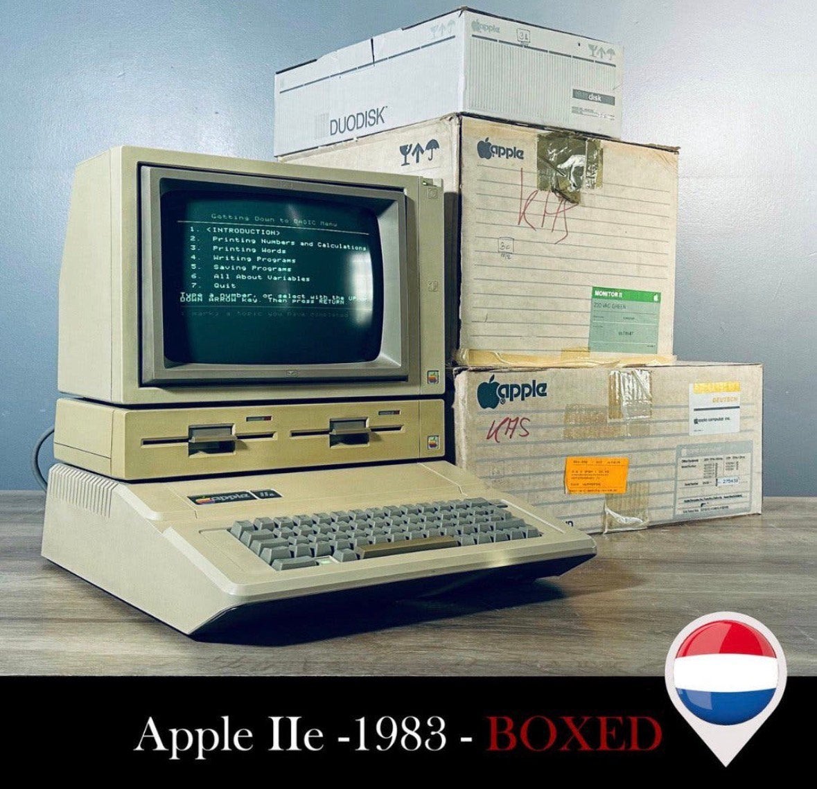 Apple IIe Compleet Systeem - BOXED - 1983, Computers en Software, Vintage Computers, Ophalen