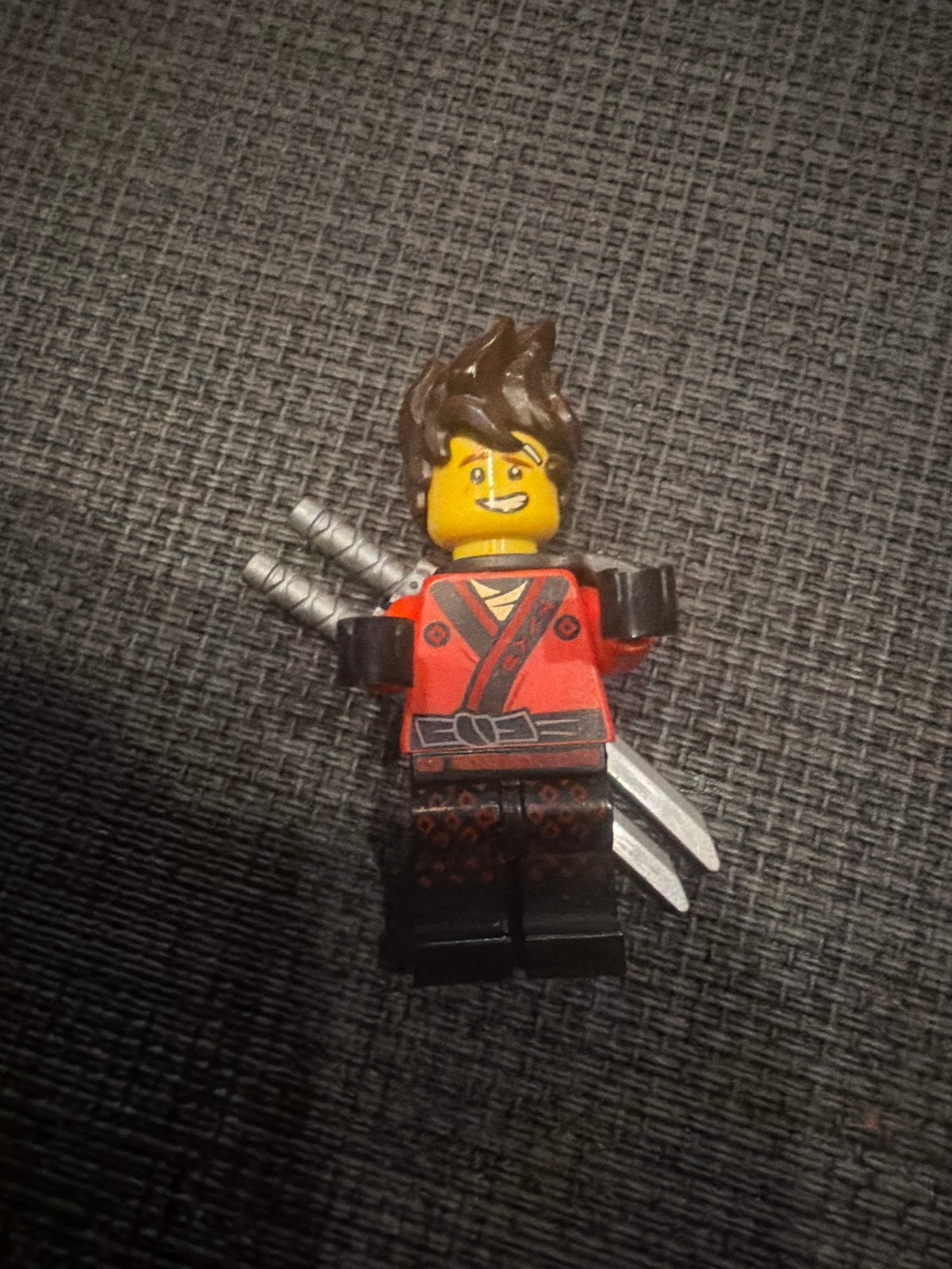 Lego Ninjago Kai njo0317 Minifiguur met zwaarden, Gebruikt, Lego, Ophalen of Verzenden, Minifiguur