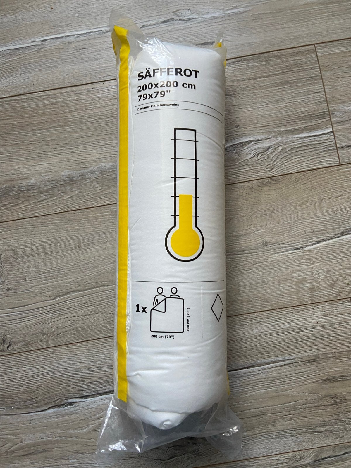 2x IKEA SÄFFEROT Dekbed, middelwarm, 200x200 cm, Huis en Inrichting, Wit, Ophalen of Verzenden, Deken of Dekbed, IKEA