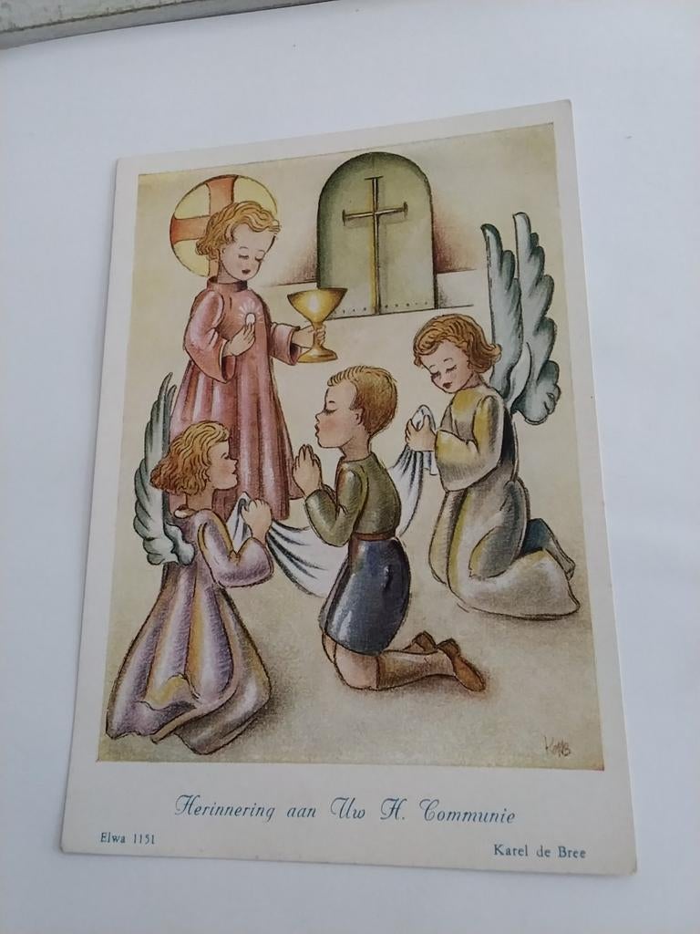 HERINNERING  AAN UW H. COMMUNIE, Ophalen of Verzenden, 1940 tot 1960