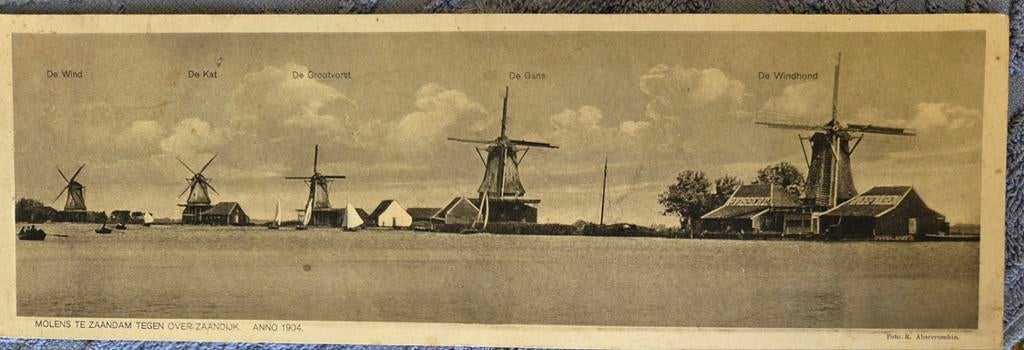 Zaandam molen de Windhond, Verzamelen, Ophalen of Verzenden, Noord-Holland