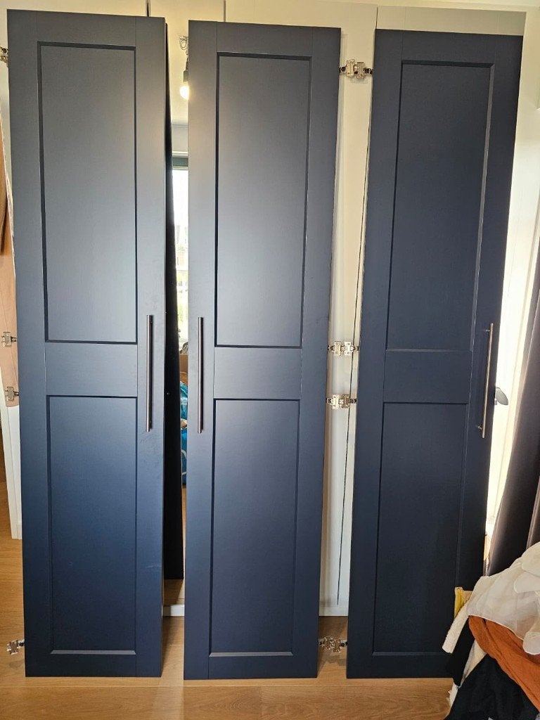 3x IKEA Grimo deuren (blauw), Ophalen, Gebruikt, Minder dan 80 cm, 215 cm of meer