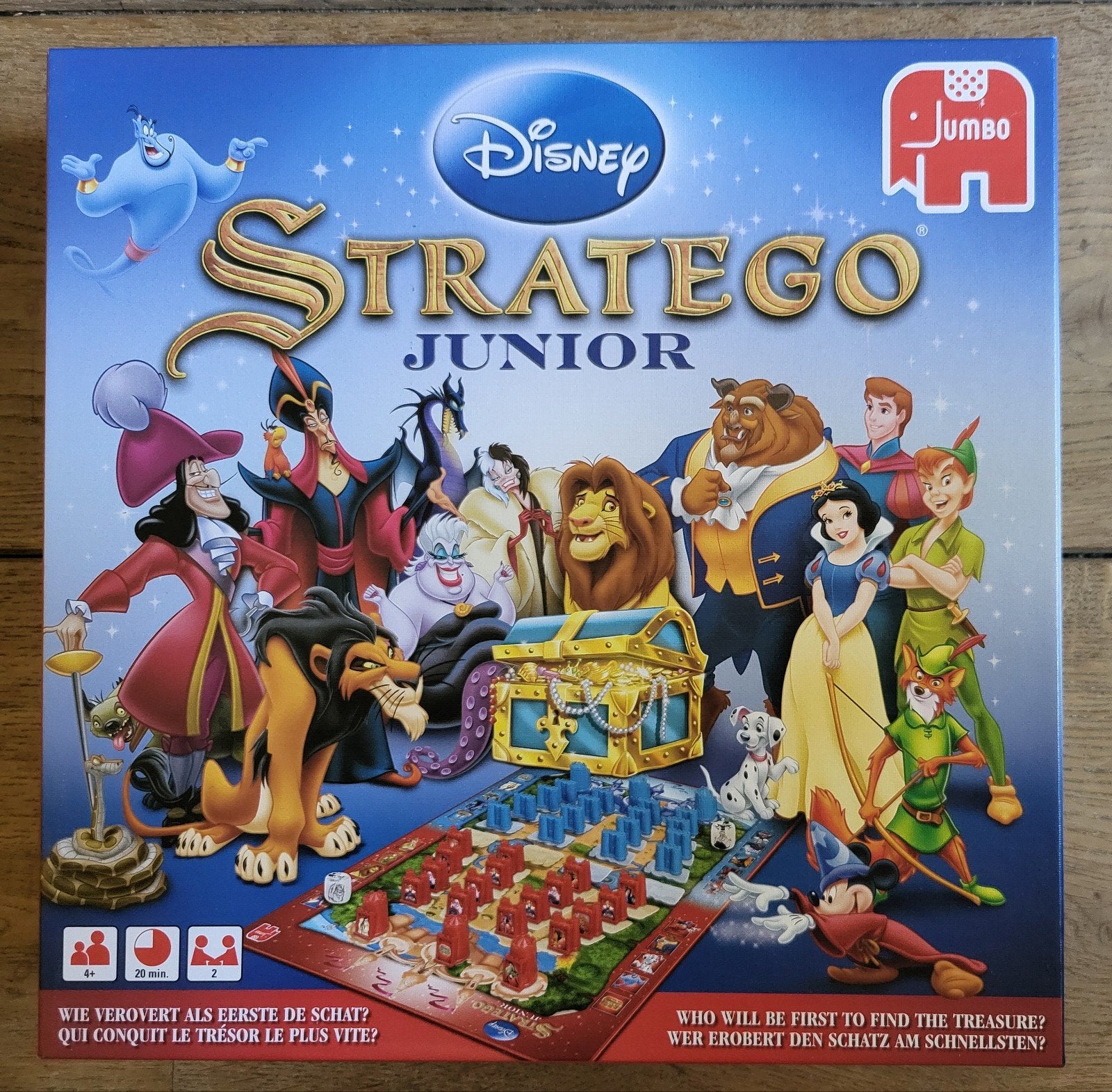 Disney Stratego Junior Bordspel (Jumbo) - ZGAN, Ophalen of Verzenden, Zo goed als nieuw