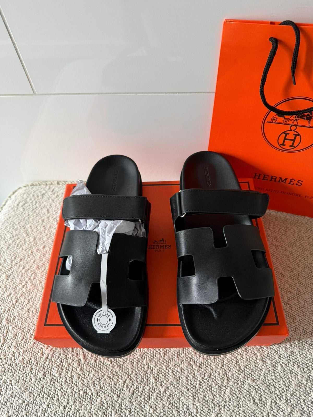 Hermes slippers nieuw, Zwart, Nieuw, Ophalen, Sandalen