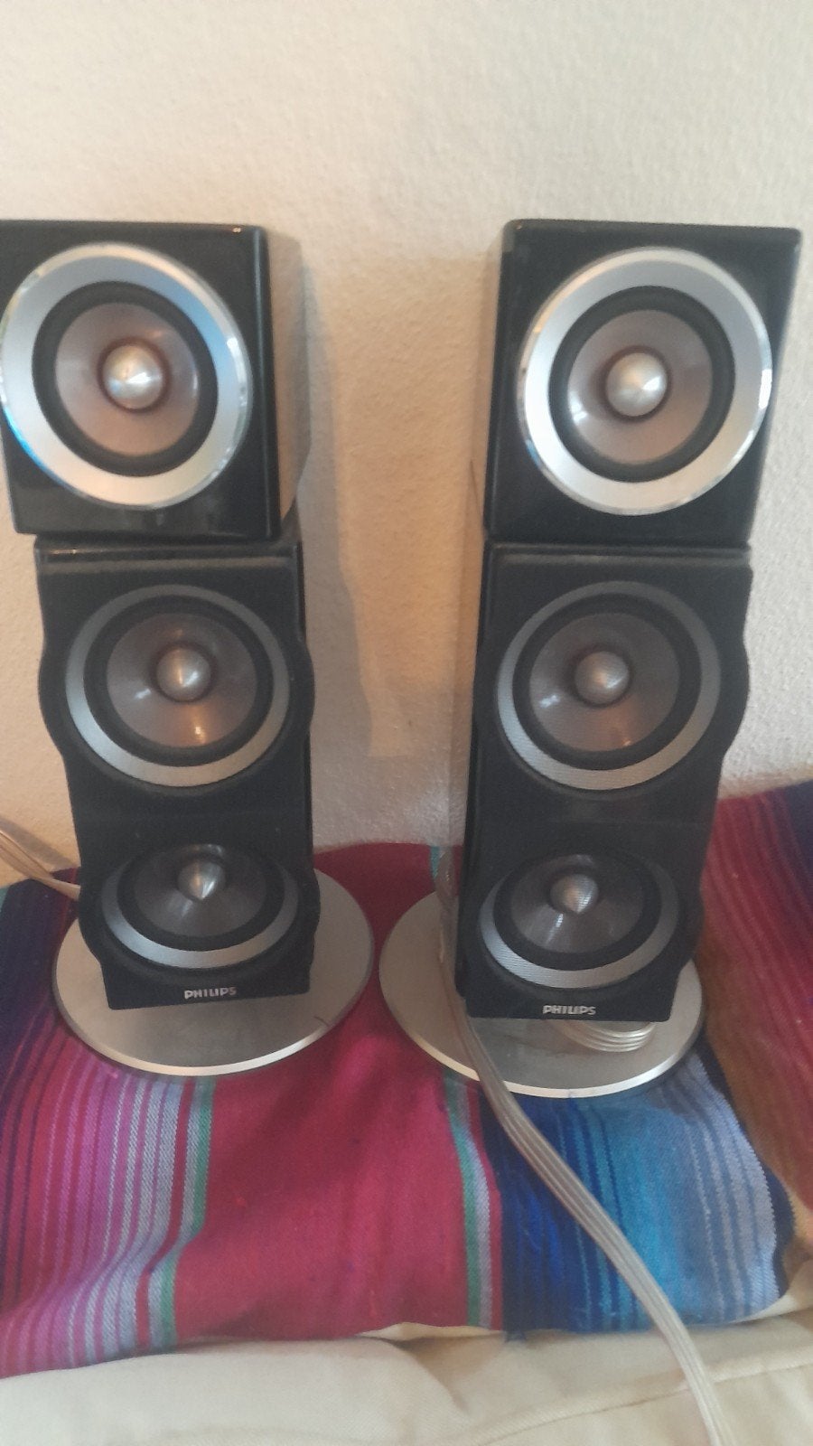 Philips speakerset - Compact en krachtig geluid, Ophalen, Stereo speakers, Philips, Gebruikt