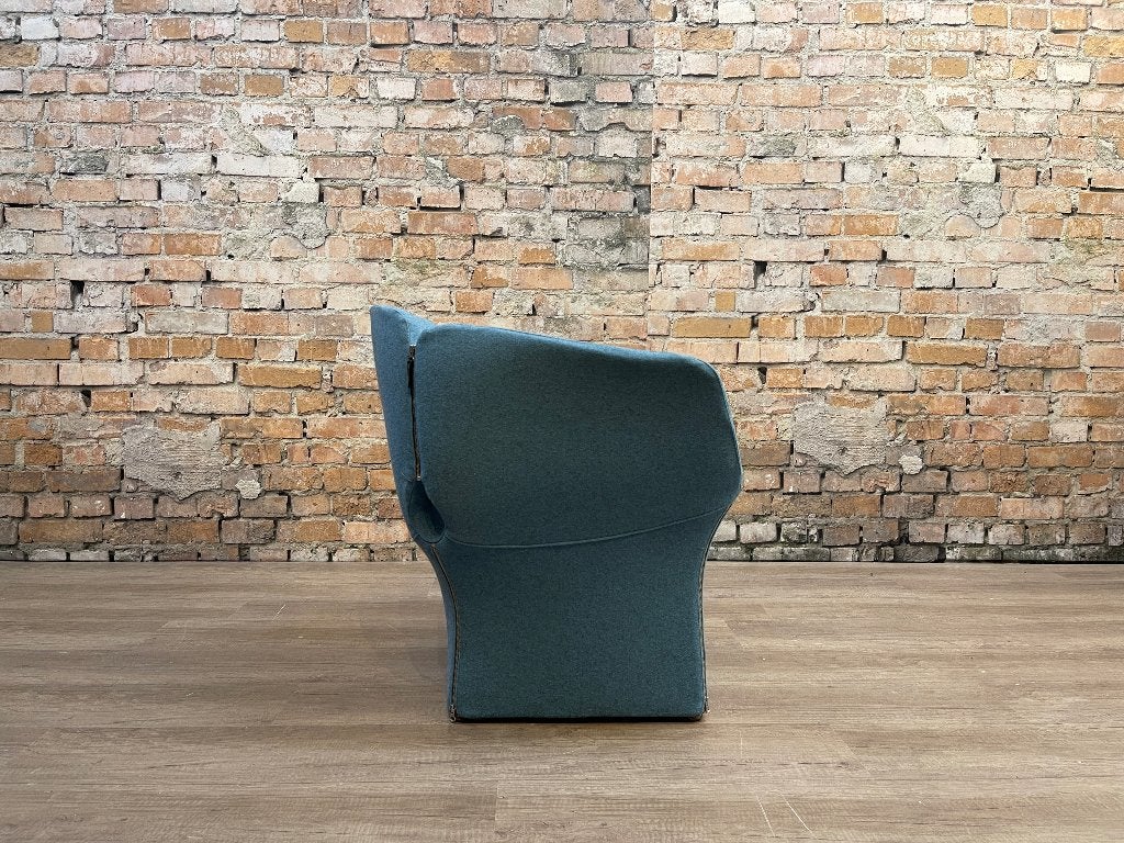 Moroso Bloomy Poltroncina – Blauw stof | Patricia Urquiola, Ophalen, Minder dan 75 cm, Design, Zo goed als nieuw