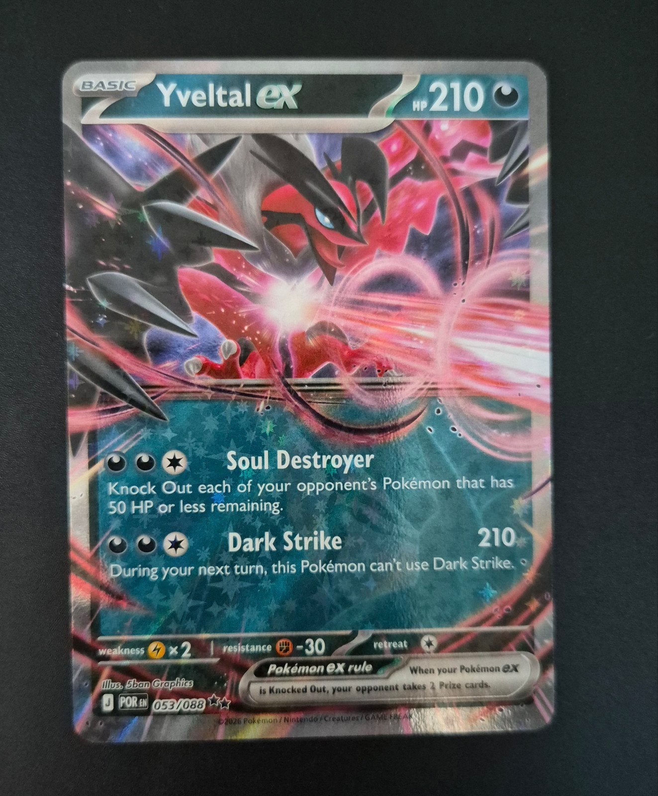 Yveltal ex 053 Perfect Order NM, Ophalen of Verzenden, Nieuw, Losse kaart, Foil