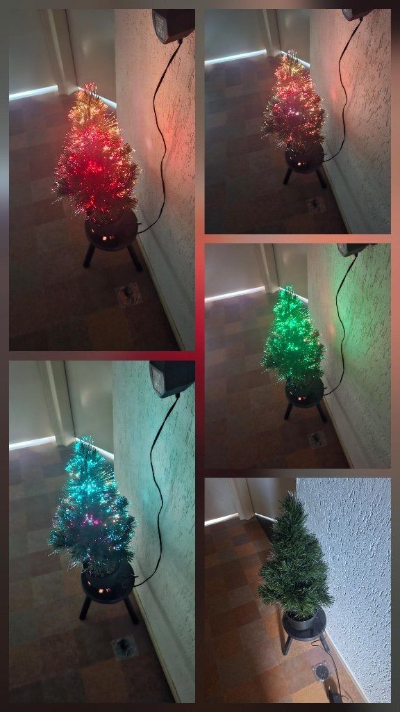 mini kerstboom met verlichting, Ophalen of Verzenden, Gebruikt