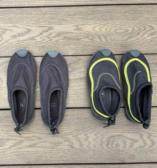 Zwarte waterschoenen 1x maat 37, 1x maat 35, Ophalen, Gedragen, Zwart, Overige typen