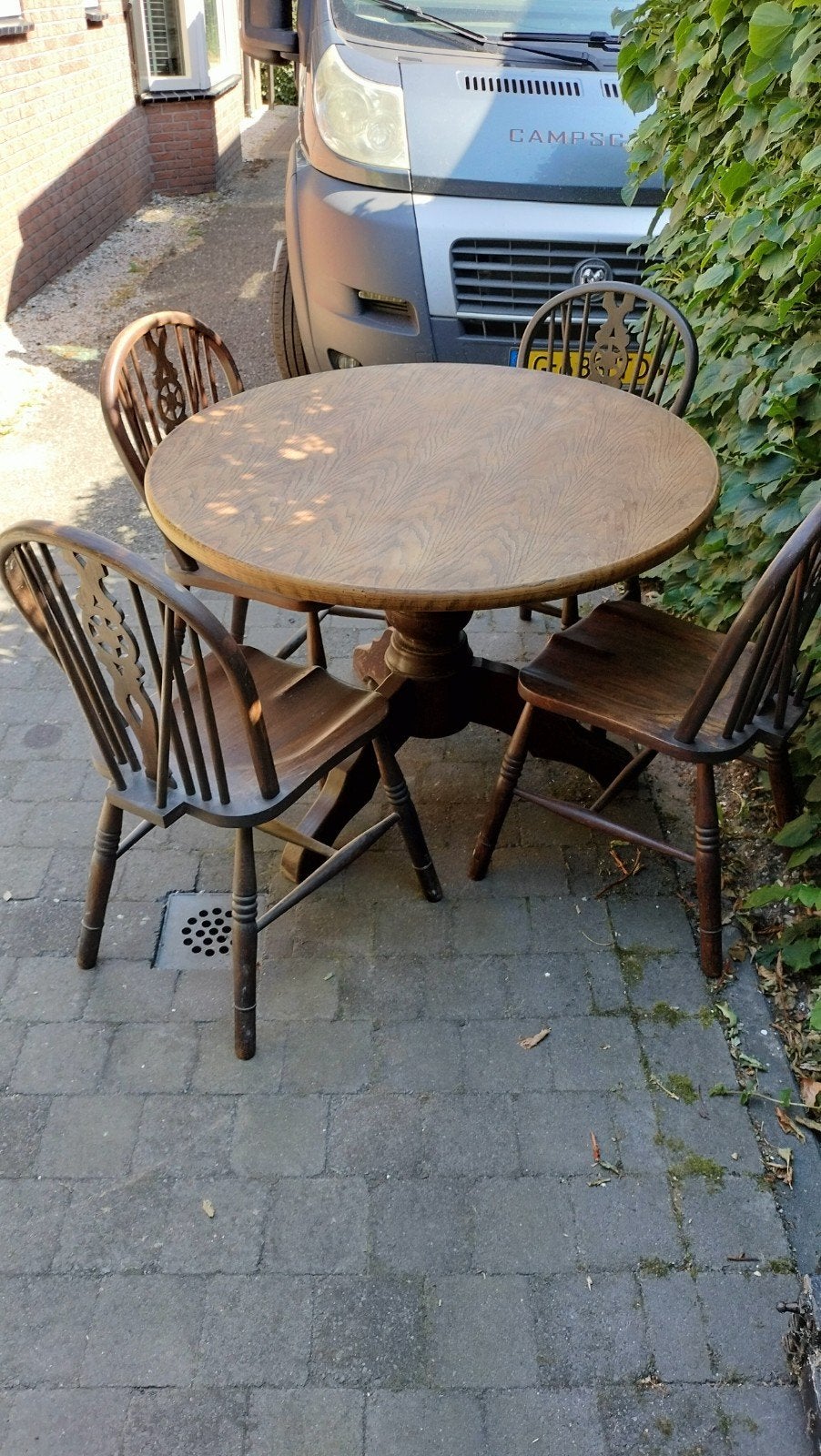komplete eethoek., Ophalen, 4 tot 6 stoelen