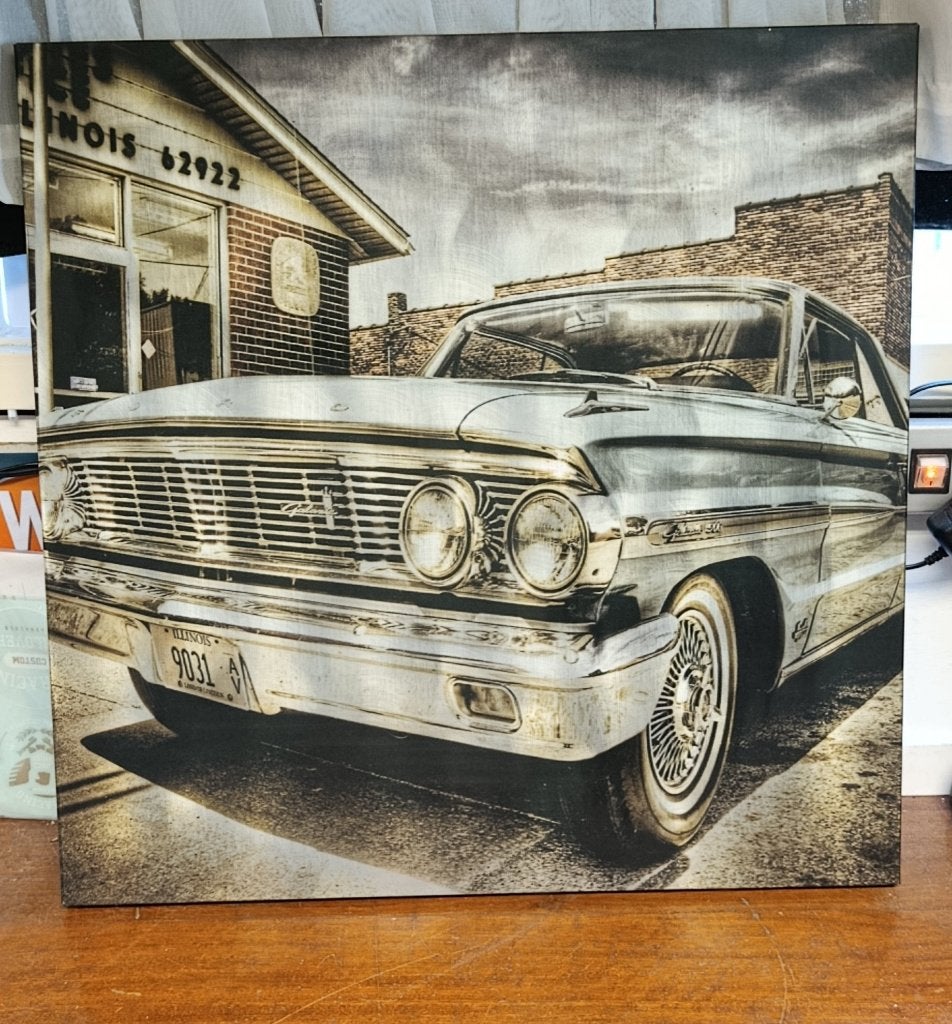 Dik metalen bord 1964 Ford Galaxy 500, Ophalen of Verzenden, Zo goed als nieuw, Reclamebord