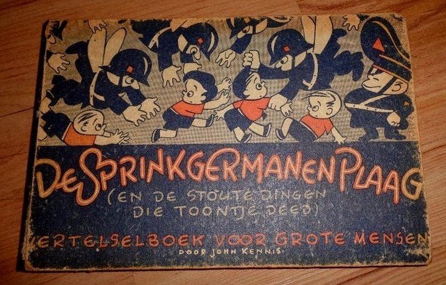 De Sprinkgermanenplaag stoute dingen die Toontje deed wo2, Verzamelen, Verzenden, Overige soorten, Nederland, Boek of Tijdschrift