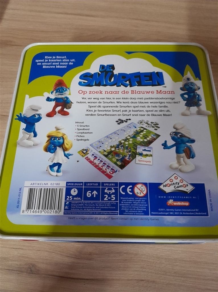 de smurfen het bordspel - s4393, Verzenden, Zo goed als nieuw