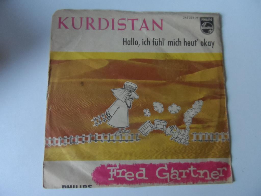 Fred Gartner - Kurdistan / Hallo ich fuhl mich heut okay, Gebruikt, 7 inch, Single, Ophalen of Verzenden