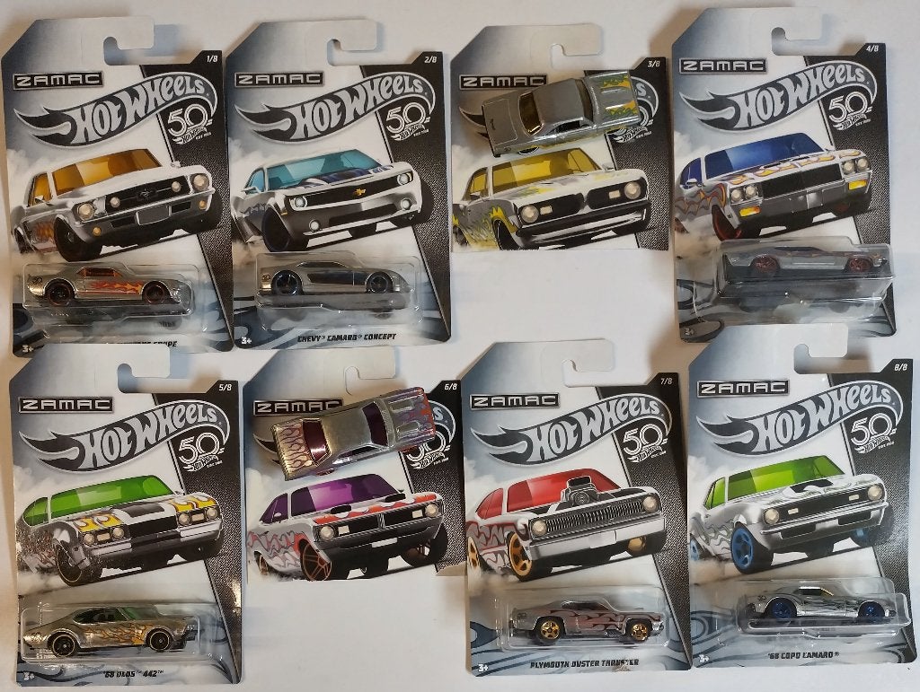 Hot Wheels 50th Anniversary Zamac Flames Series (2018), Ophalen of Verzenden, Zo goed als nieuw, Auto