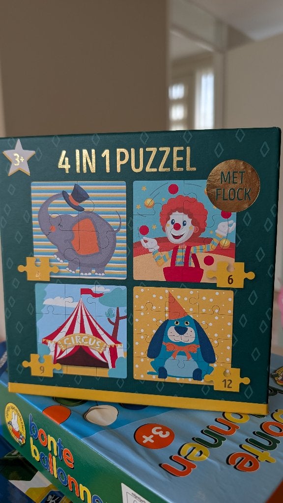 2x 4 in 1 puzzel, Ophalen of Verzenden, Minder dan 500 stukjes, Nieuw