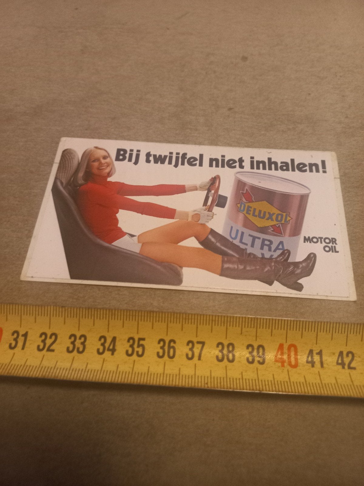 Deluxol Ultra Motor Oil Sticker - Bij twijfel niet in, Ophalen of Verzenden, Gebruikt