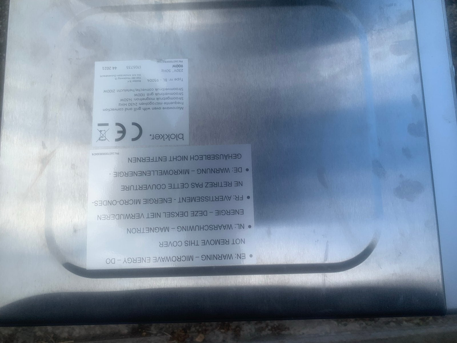 Zo goed als nieuwe Blokker Combimagnetron (2x gebruikt), Ophalen, Combimagnetron, Grill, Zo goed als nieuw