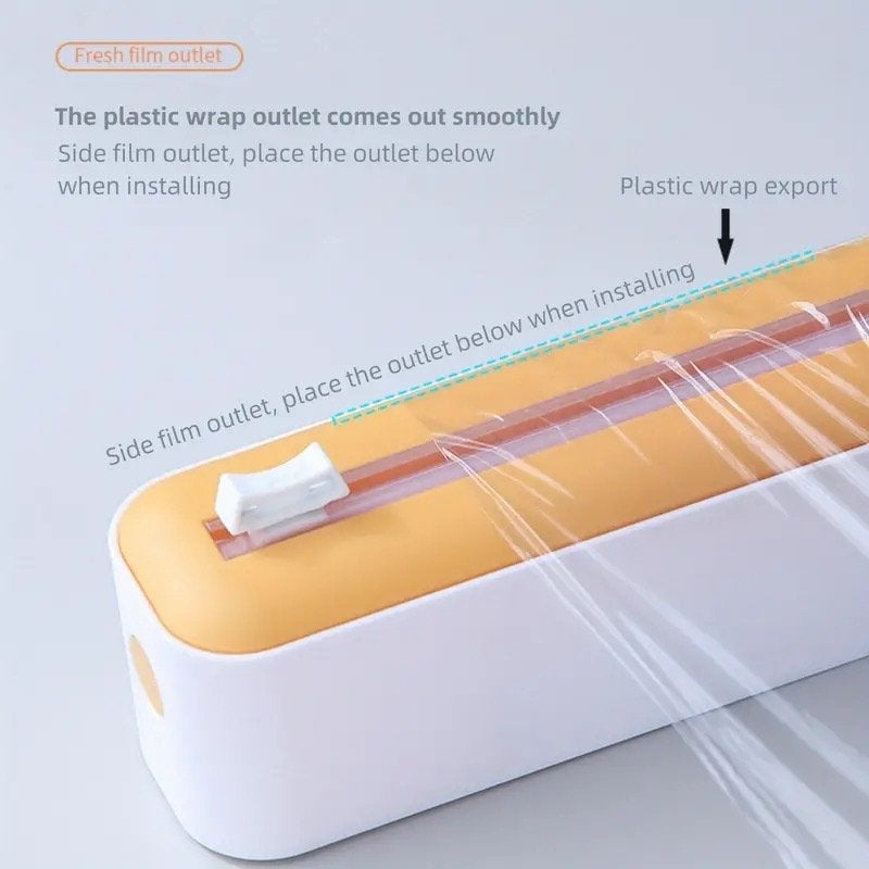 Multifunctional folie/bakpapier snijapparaat - geel, Nieuw, Ophalen of Verzenden, Snijmachine, Kunststof