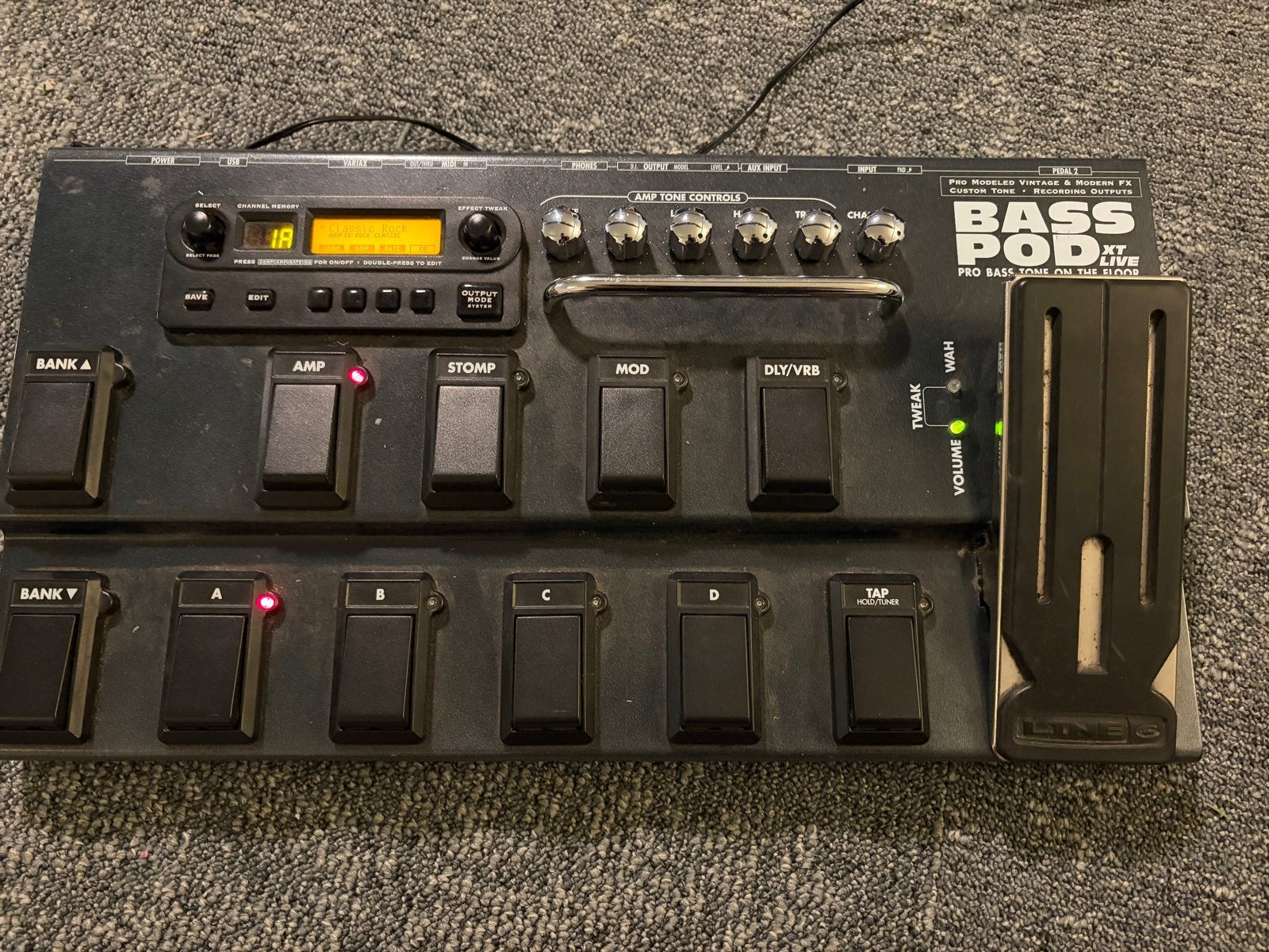 Line 6 Bass POD XT Live Multi-effectpedaal, Ophalen of Verzenden, Gebruikt, Multi-effect