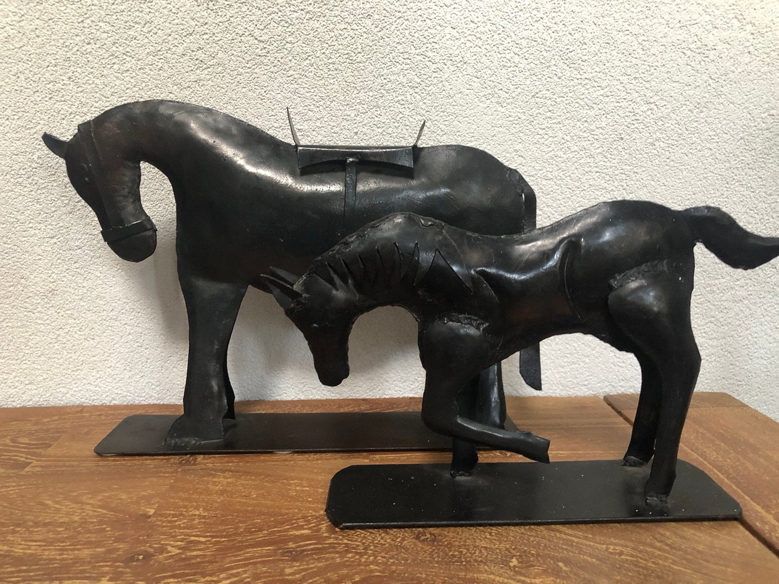 Metalen beeld paarden, Antiek en Kunst, Kunst | Beelden en Houtsnijwerken, Ophalen