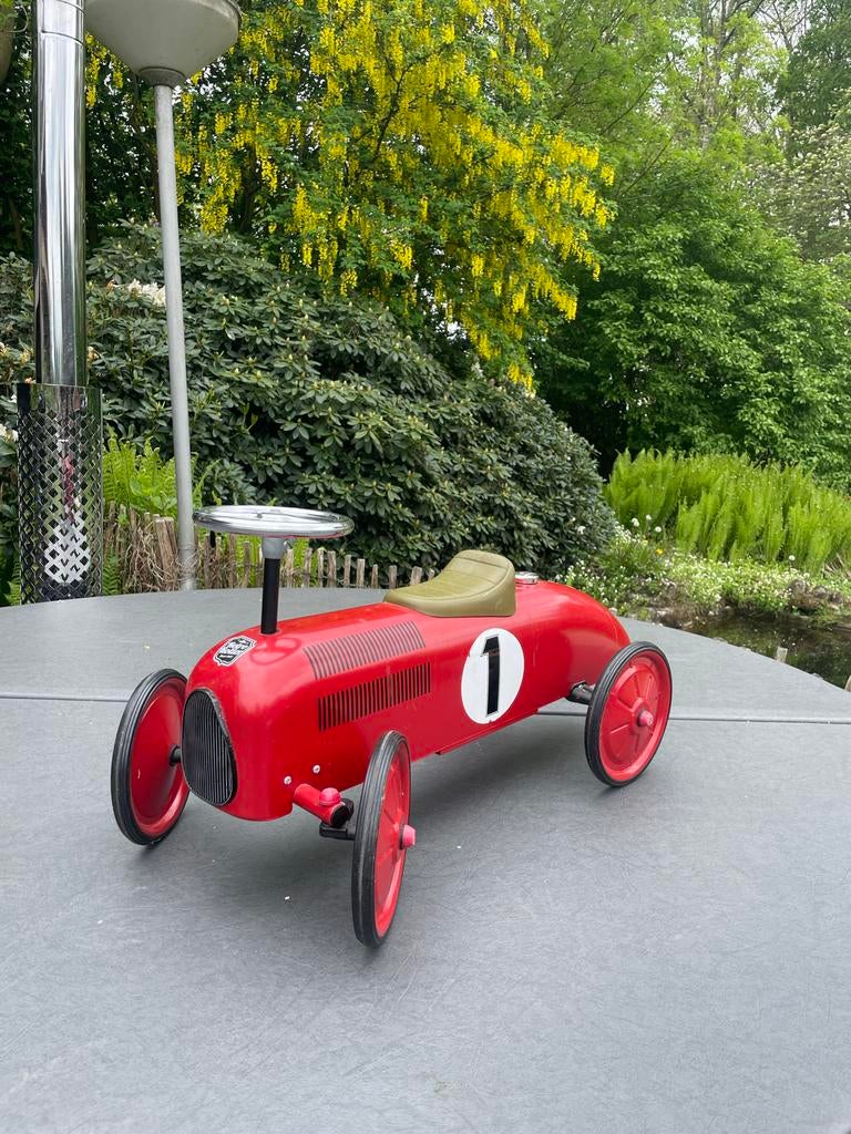 Retro Roller  Loopauto met Nummer 1 - Gebruikt, Ophalen, Gebruikt, Loopvoertuig